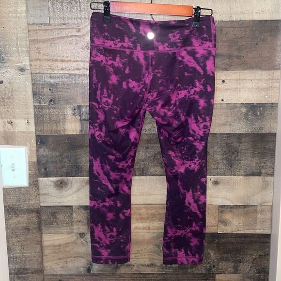 Lululemon Wunder Under Crop II *Full-On Luon Breezie Regal Plum Black - Picture 3 of 6